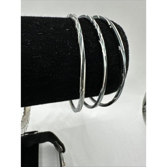 Mixed Lot 14 Bracelets Wood Faux Pearl Shell Plastic Leather Gold Silver Tone - Picture 5 of 16